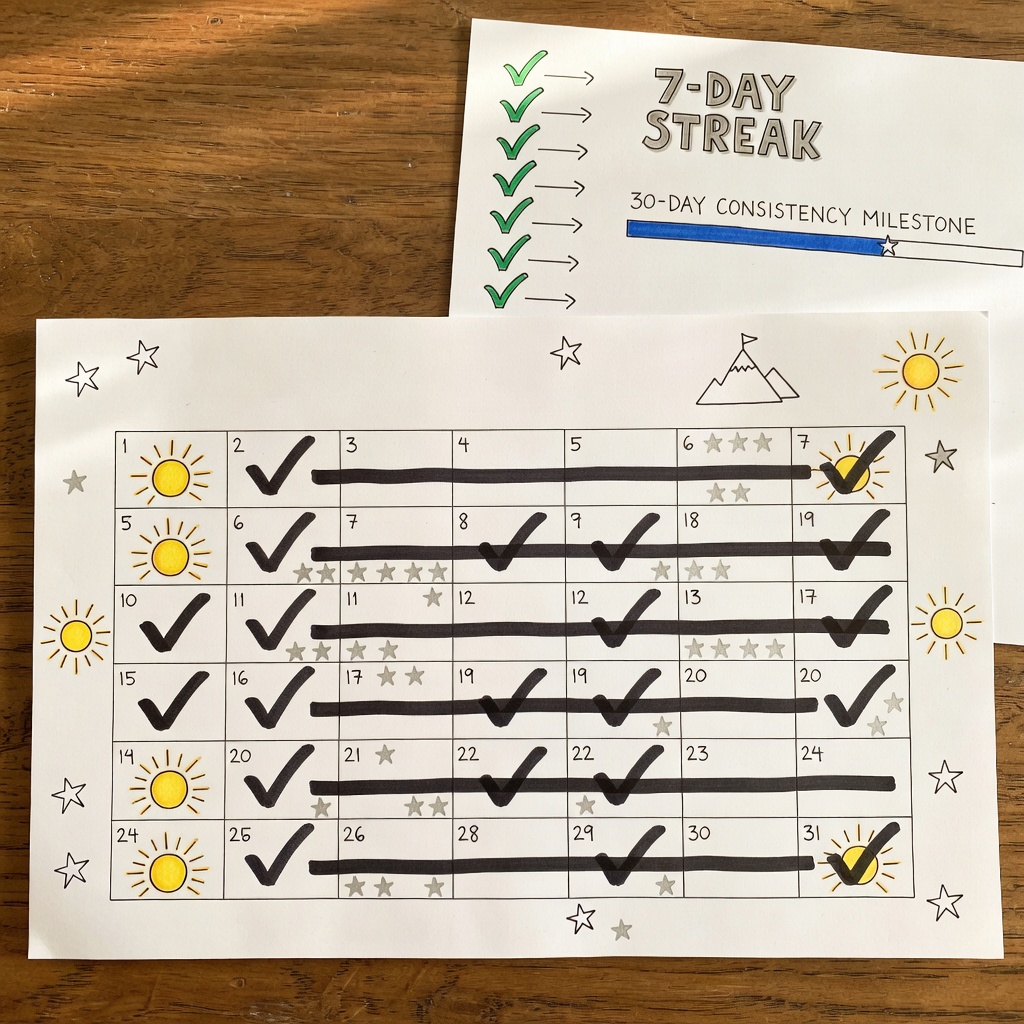 Habit calendar and planning