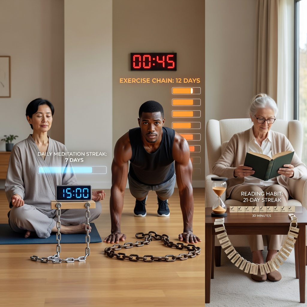 Habit formation and consistency illustration